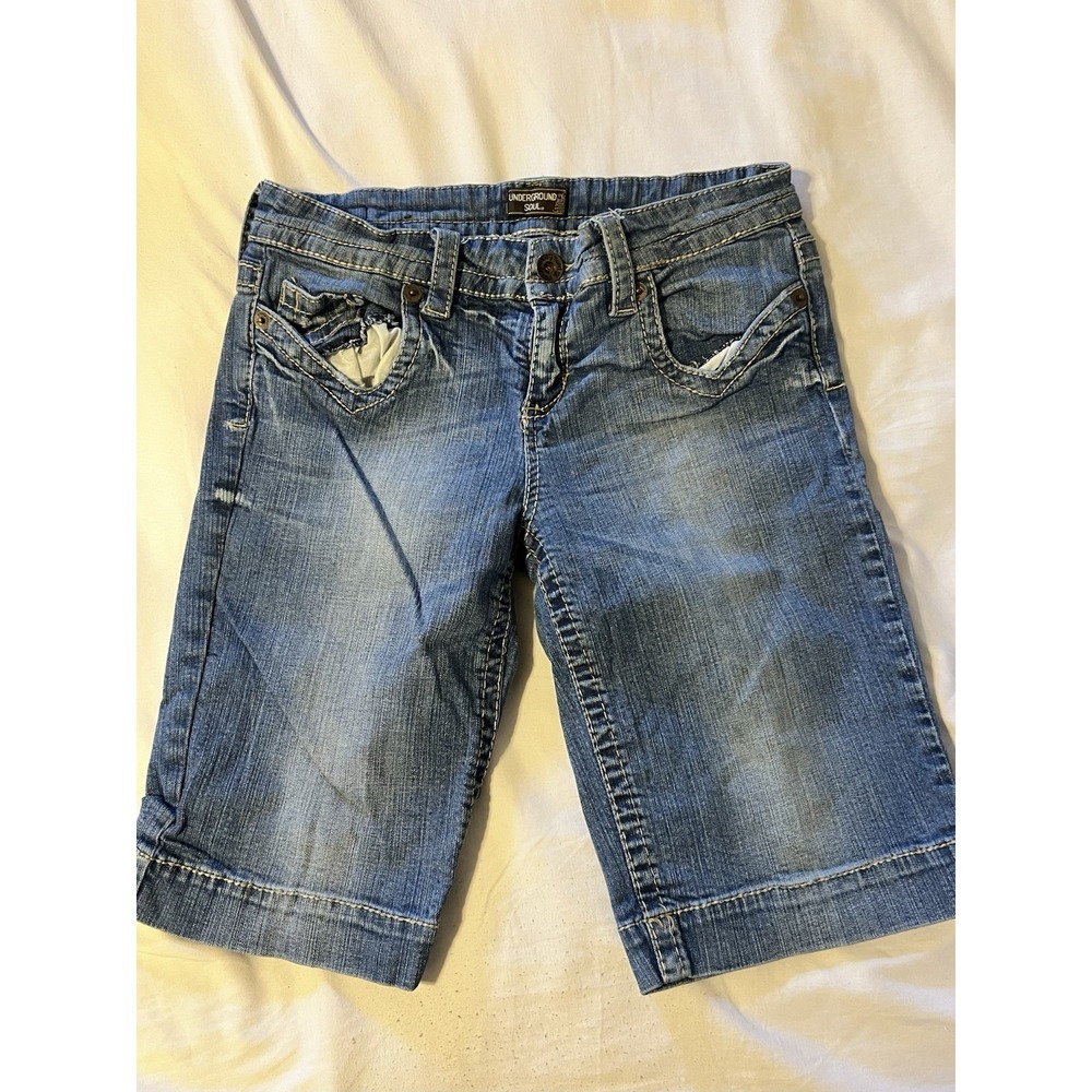 Underground Soul Denim Bermuda Jean Shorts Size 11‎
